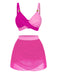 [Vorverkauf] 1950er Kreuzrücken Gerafft Netz Bikini Set