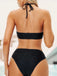 1950er Uni Halter Cut-Out Einteiliger Badeanzug