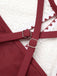 1940er Spitze Patchwork Halter Einteiliger Badeanzug