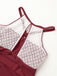 1940er Spitze Patchwork Halter Einteiliger Badeanzug