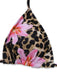3PCS 1960er Leopard Druck Blumen Bikini Set & Cover Up
