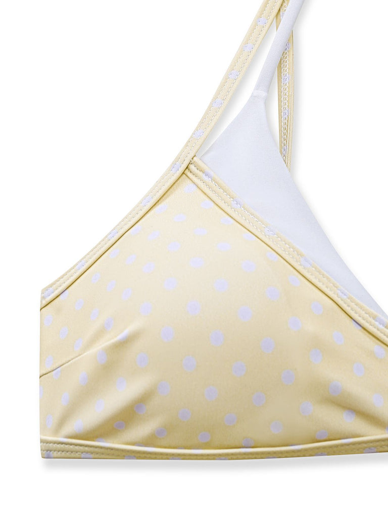 1980er Zweiteiler-Optik Seitlich zum Binden Bikini Set