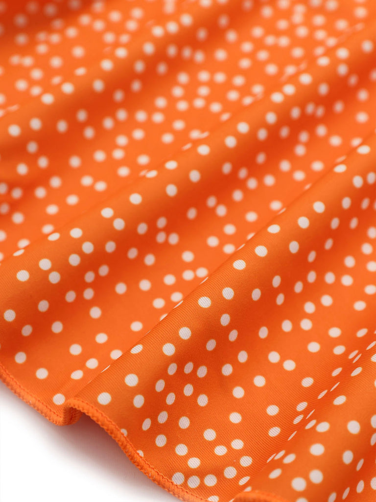 1950er Polka Dot Hohe Taille Bikini Set & Cover-Up