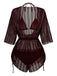 50er Bikini-Set & Cover-Up mit Neckholder und Glitzer