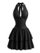 80er Minikleid mit Neckholder und offenem Rücken