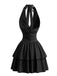 80er Minikleid mit Neckholder und offenem Rücken