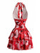 80er Minikleid mit Neckholder und offenem Rücken