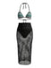 80er Boho Bikini-Set & Cover-Up