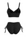 80er Bikini-Set mit Neckholder und Rüschen