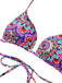 Multicolor 1930er Mandala Bikini Set & Cover-Up