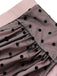 Schwarz 1960er Polka Dots Masche Badeanzug