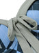 Blau Grau 1950er Argyle Halter Einteiliger Badeanzug