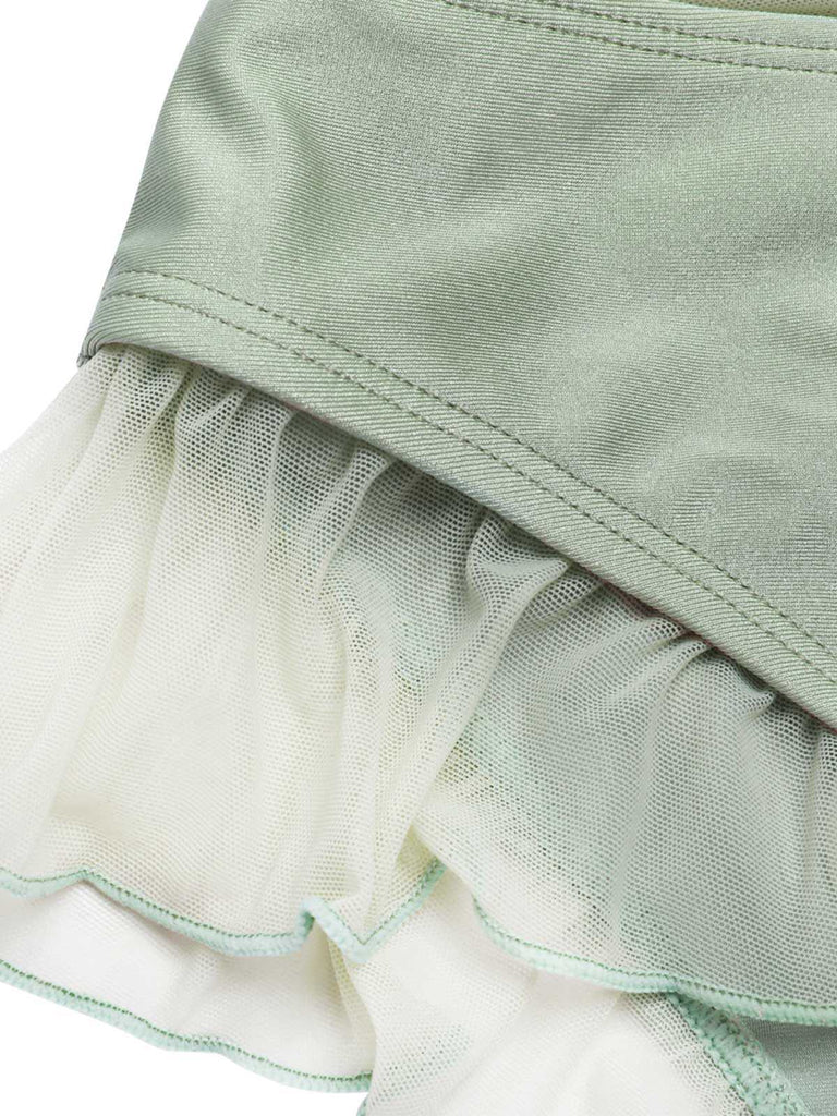 [Übergröße] Lavendel 1970er Meerjungfrau Hülse Halter Bikini Set