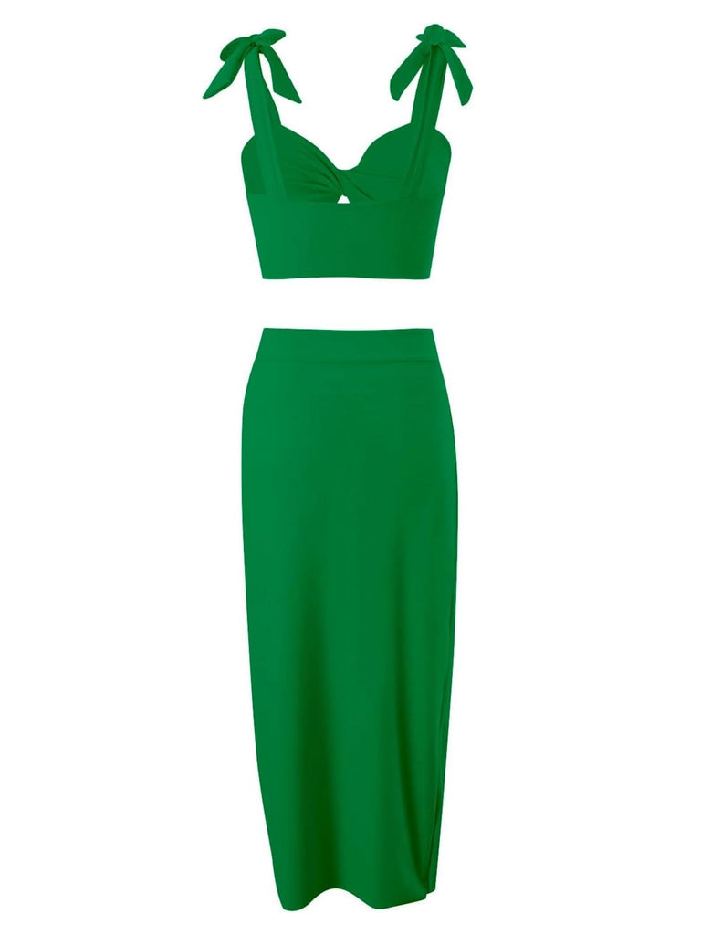 1940er Solide Schultergurt Hohl Badeanzug & Cove-Up