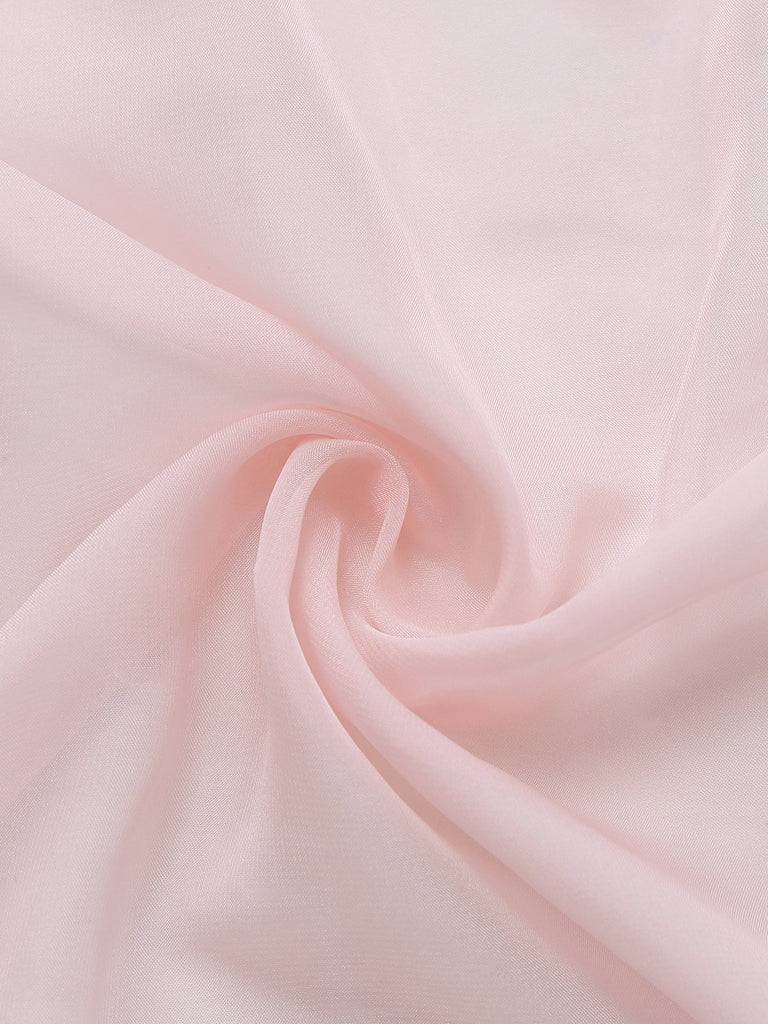 Rosa 1930er Netz Plissiertes Spitze Taille Nachtwäsche