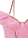Rosa 60er Dessous-Set mit Glitzer und Tutu-Body