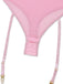 Rosa 60er Dessous-Set mit Glitzer und Tutu-Body