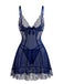 50er Babydoll-Nachthemd aus Spitze und Mesh
