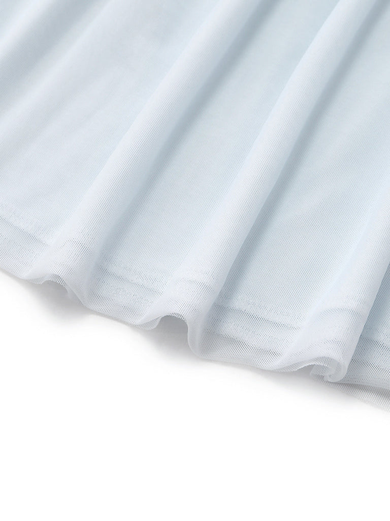 30er Cami-Pyjama-Set mit Rüschen und Flatterärmeln