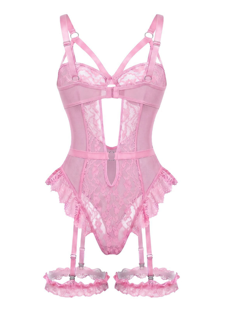 50er Body mit Cut-out und Spitze