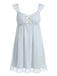 50er Tüll-Babydoll-Nachthemd mit Rüschen und Schleifen