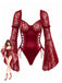 Roter 60er Spitzen-Korsettbody