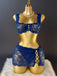 50er Dessous-Set aus floraler Spitze mit Schnürdetails