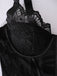 50er Dessous-Set mit transparenter Spitze und Strumpfhalter-Chemise