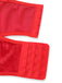 Roter 60er Weihnachts-Dessousbody aus Samt mit Kunstfellbesatz