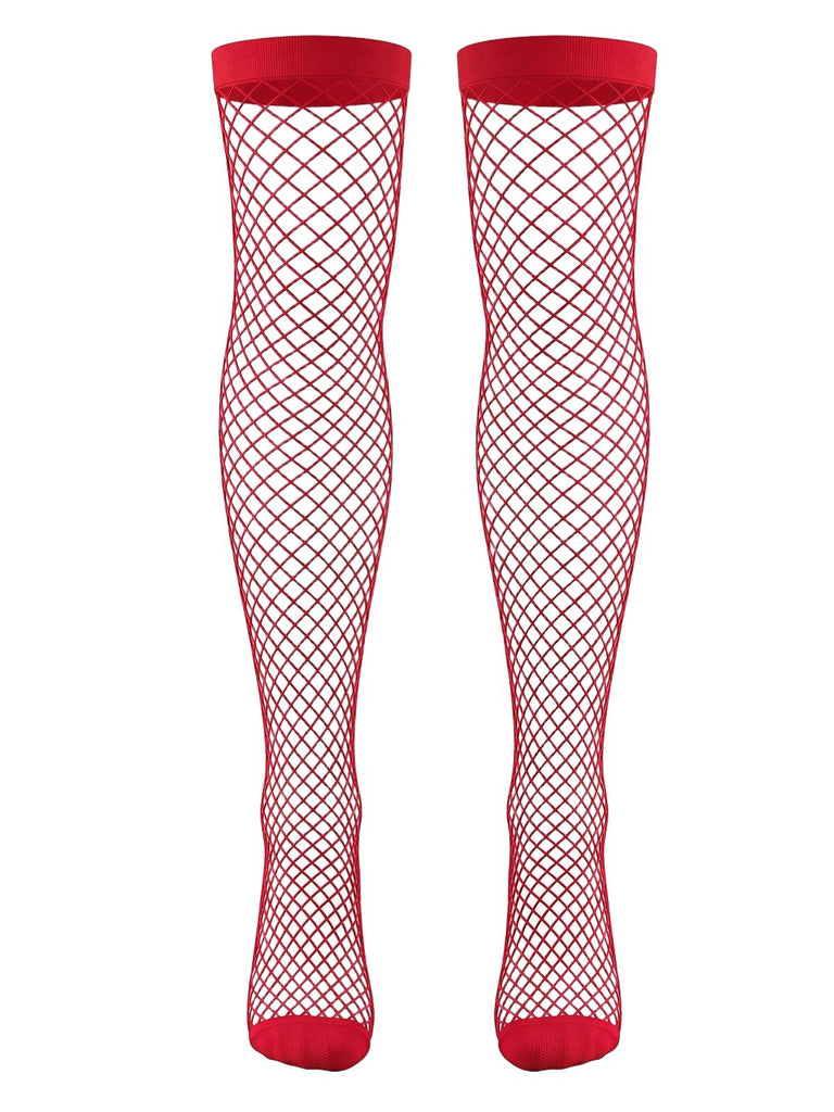 Rotes 50er Metallic-Weihnachtsdessous-Set mit Fellbesatz und Schleifen