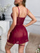 50er Dessous-Set aus Mesh mit Spitze und Schnürung