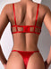 Grünes 30er Dessous-Set mit Schleife und Cut-out