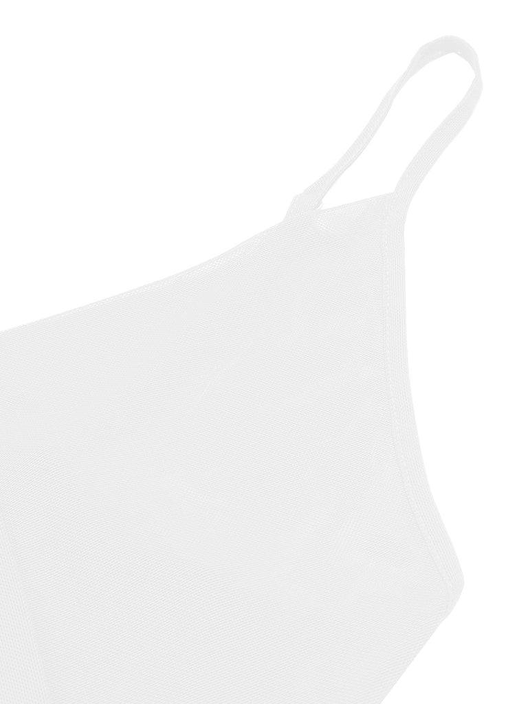 Schwarz 1930er Solide V-Ausschnitt Rüschen Transparent Nachthemd