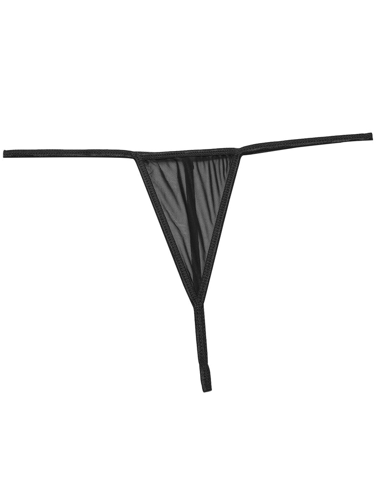 Grün 1960er Spaghetti Träger Spitze Transparent Nachthemd