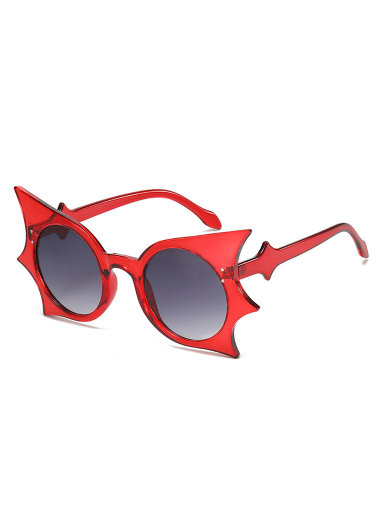 Schwarz Halloween Fledermaus Flügel Gothic Sonnenbrille