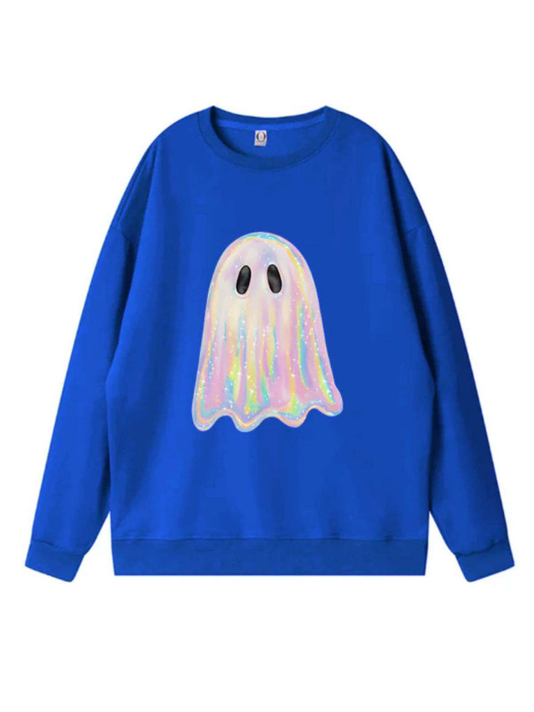 Vintage 1980er Halloween Geist Kürbis Sweatshirt