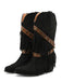 Vintage-Western-Heels aus Denim – Vintage-Schuhe, Retro-Heels