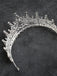 Silbernes Vintage Kronen-Haarband mit Strass