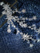 Silbere Haarspange mit Stern und Strass