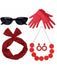 Vintage Polka-Dot Accessoire-Set für Party & Cosplay