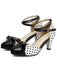Vintage Pumps mit Polka-Dots und Schleife