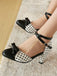 Vintage Pumps mit Polka-Dots und Schleife