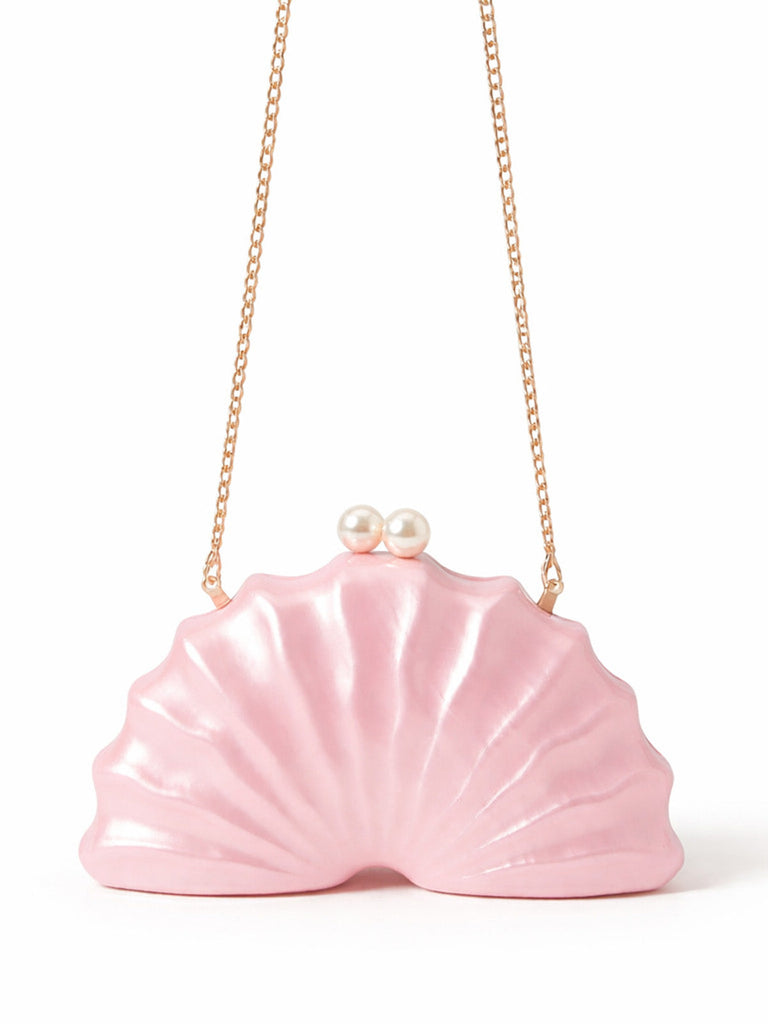 Vintage Tasche mit Perlen und Shell