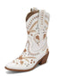 Vintage Bestickt Western Stil Cowboy Stiefel