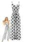 Weißer 70er Jumpsuit mit Damast-Print und Gürtel