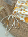 Gelbes 70er Bikini-Set mit Print und Himmlisch
