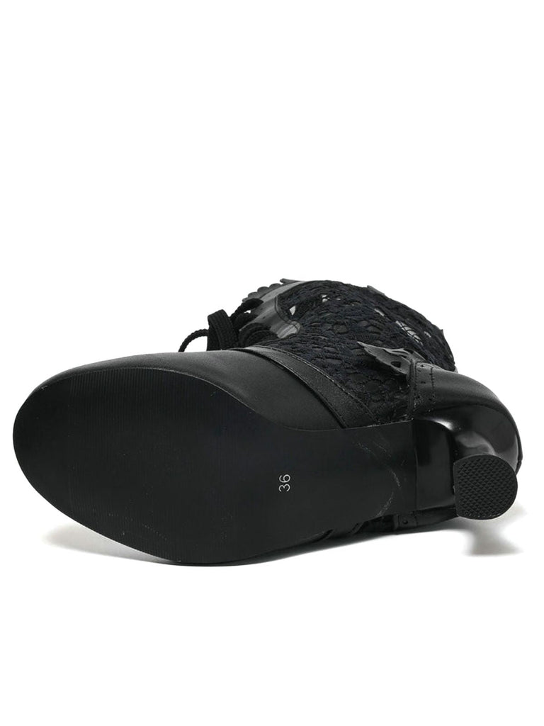 Viktorianisch Stil Spitze Kätzchen Stiefel