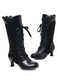 Vintage Schnürung Mittlere Ferse Brogue Knöchel Stiefel