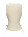 1970er Solide Taille-Tie V-Ausschnitt Weste