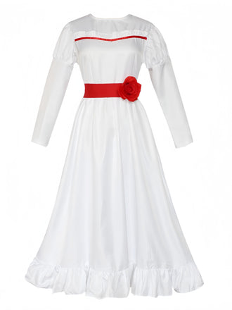 Weiß 1940er Annabelle Puppe Inspiriertes Kleid